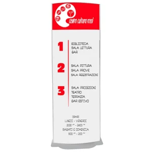 Totem Bifacciale 90×250 da interno