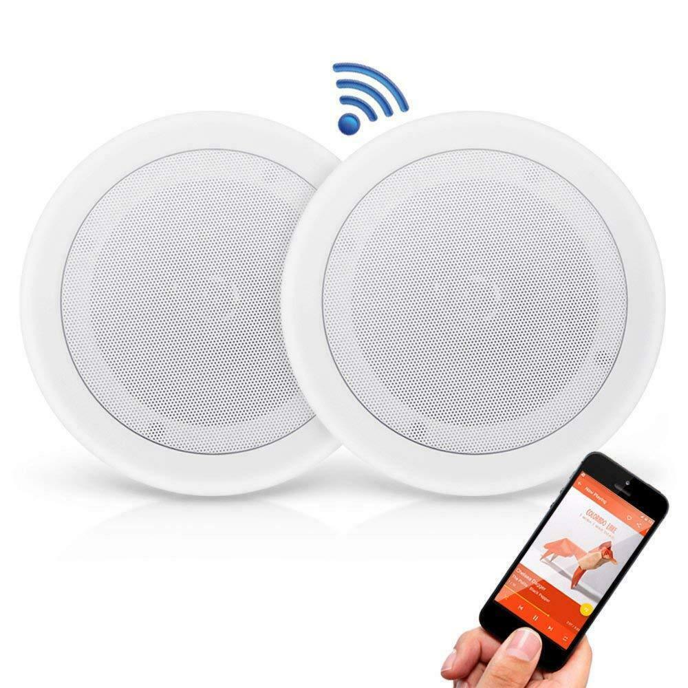 Altoparlanti CASSE Wireless Bluetooth Soffitto Stereo RESISTENTI ACQUA KIT 40 WATT - immagine 2
