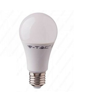 LAMPADINE LED V-Tac E27 Bulb A60 Goccia 9W Opaca Luce Bianca 2700K 4000K 6400K